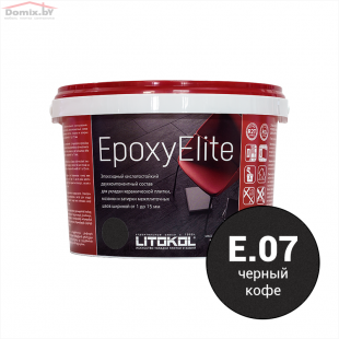 Фуга для плитки Litokol EpoxyElite E.07 черный кофе (1 кг)
